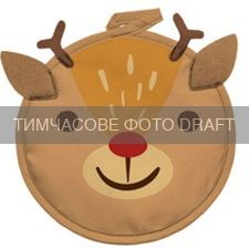 Прихватка ARDESTO Christmas Deer 20х20см, 100% поліестер (верх), 100% бавовна (низ), коричневий