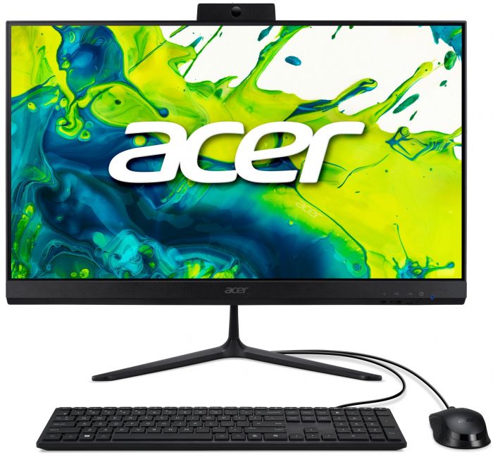 Комп'ютер персональний моноблок Acer Aspire C24-2G 23.8" FHD, Intel 5-120U, 16GB, F1TB, UMA, WiFi, кл+м, без ОС, чорний