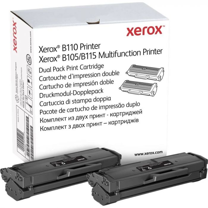 Картридж Xerox B105/B110/B115 Black (2x1500 стор) Dual Pack