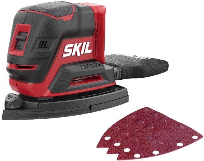 Шліфмашина вібраційна акумуляторна SKIL 3720 CC Compact 20В 151х102мм 21000кол·хв 0.7кг без АКБ та ЗП