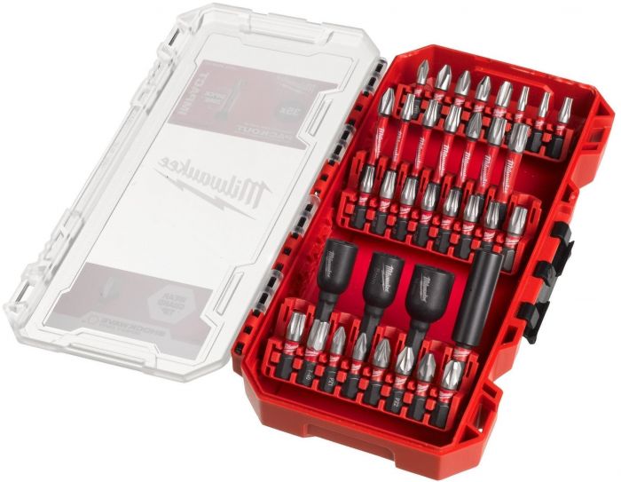 Біти Milwaukee Shockwave, набір 35шт, кейс