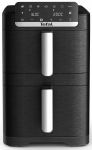 Мультипіч Tefal Easy Fry Crispy Stack, 2700Вт, чаша-6+4л, сенсорне керув., 2 чаши, гриль, пластик, чорний