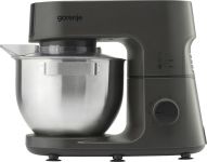 Кухонна машина Gorenje 1000Вт, чаша-метал, корпус-метал, насадок-7, сріблясто-чорний