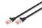 Патч-корд DIGITUS CAT 6 S-FTP, 3м, AWG 27/7, LSZH, чорний