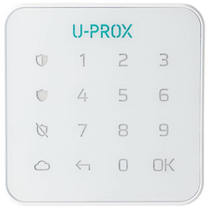 Бездротова сенсорна клавіатура U-Prox Keypad G1 White, 1 група, бездротовий, білий
