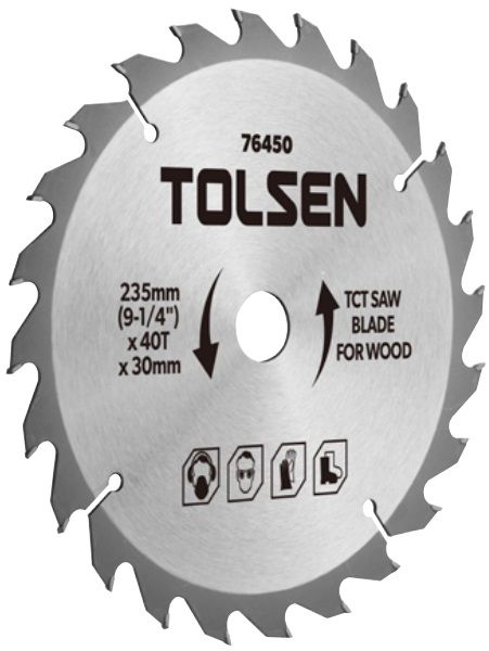 Диск пильний Tolsen по дереву, 235х60Tх30мм