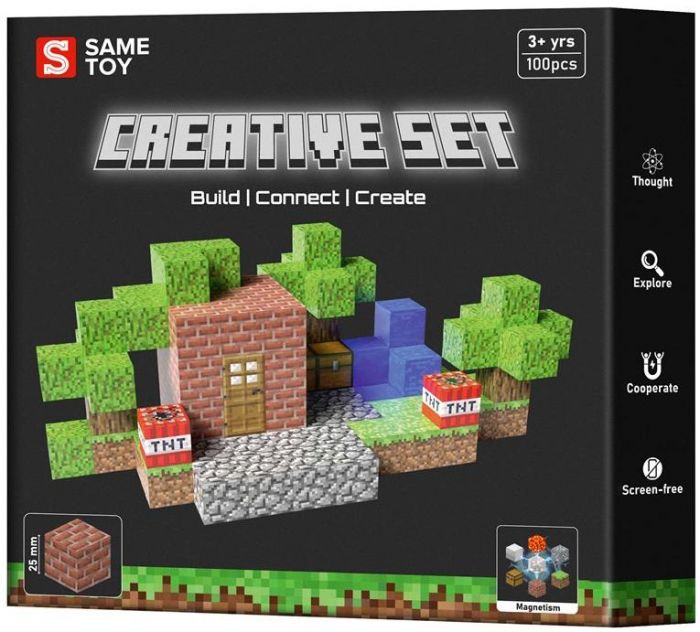 Магнітний конструктор Same Toy Creative Set Vault 100ел