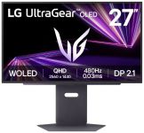 Монітор LG 27" 27GX790A-B 2xHDMI, DP, USB, Audio, OLED, 2560x1440, 480Hz, 0.03ms, DCI-P3 98.5%, G-SYNC, FreeSync, HAS, HDR400