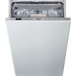Посудомийна машина Hotpoint вбудована, 10компл., E, 45см, дисплей, 3й кошик, білий