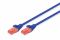Патч-корд DIGITUS CAT 6 UTP, 0.25м, AWG 26/7, Cu, LSZH, синій