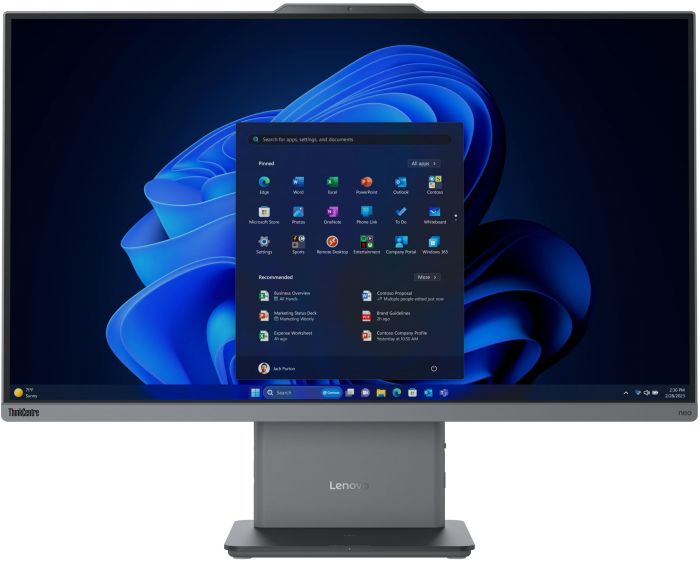 Комп'ютер персональний моноблок Lenovo ThinkCentre neo 50a 27-G5 27" FHD IPS AG, Intel i5-13420H, 16GB, F512GB, UMA, WiFi, кл+м, без ОС, сірий