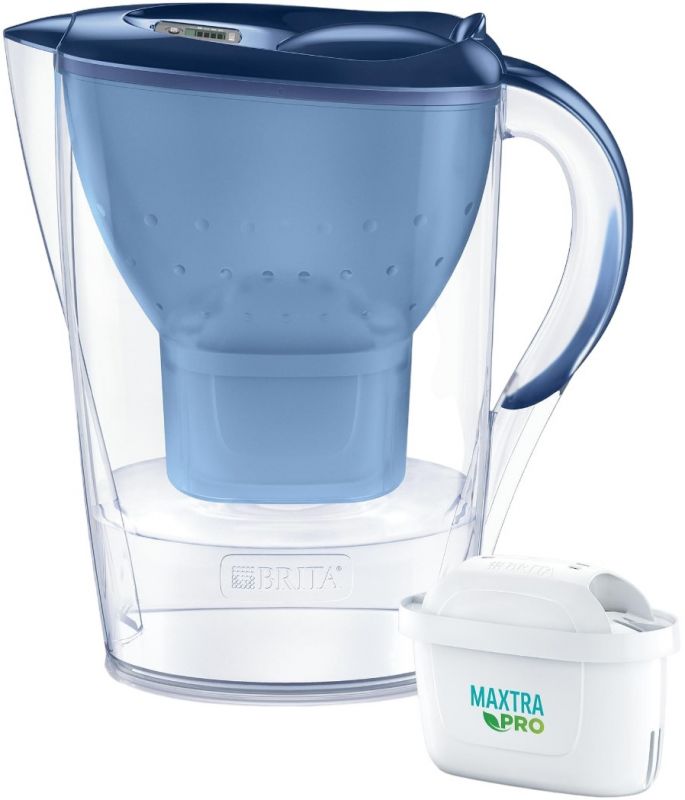 Фільтр-глечик Brita Marella Memo MXPro 2.4л (1.4л очищеної води) з фільтр-картриджем, синій