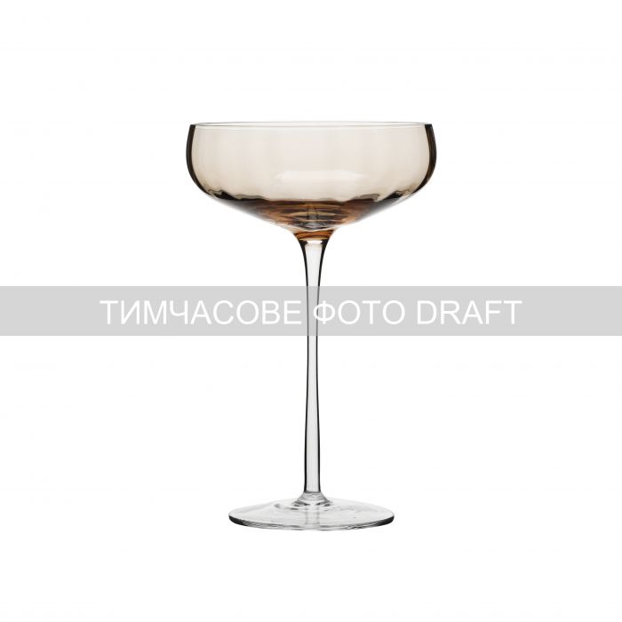 Набір келихів для шампанського Ardesto Black Mars Altair 260мл, 2шт, скло, золотистий Набір келихів для шампанського Ardesto Black Mars Altair 260мл, 2шт, скло, золотистий