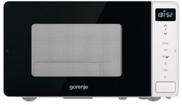 Мікрохвильова піч Gorenje, 20л, електр. управл., 800Вт, гриль, дисплей, білий