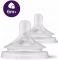 Соска Avent Natural 6міс+, силіконова, Природний потік, для густої їжі, 2шт