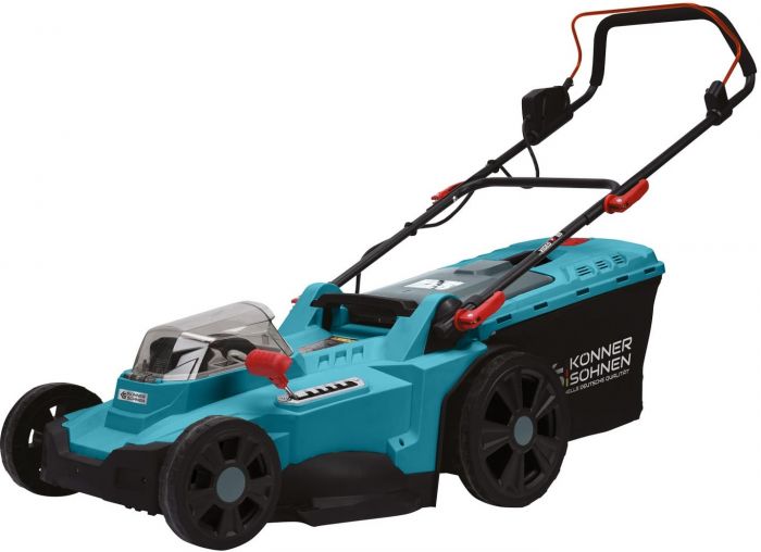 Газонокосарка акумуляторна Konner&Sohnen KS 43LM-40V 40В(20+20) 43см 50л 25-75мм 15.5кг (без АКБ та ЗП)