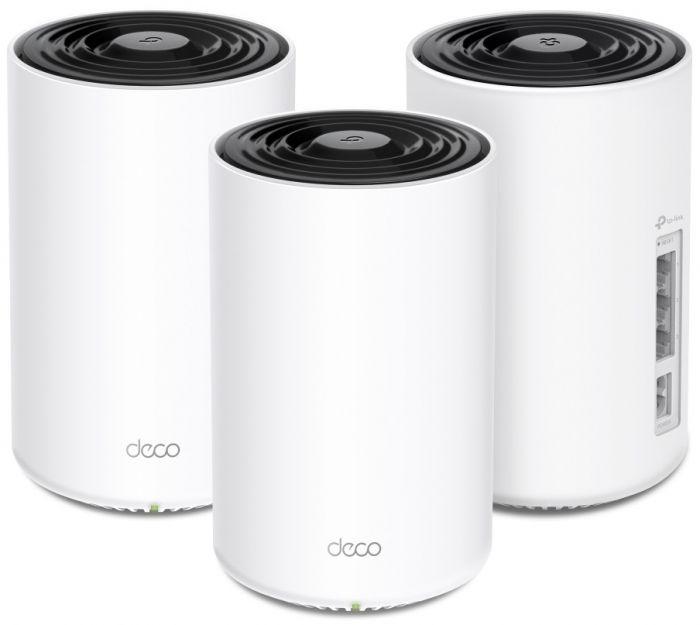 Система WiFi-Mesh TP-LINK Deco PX10 AX1500, 3xGE LAN/WAN, 3 мод, Powerline AV1000