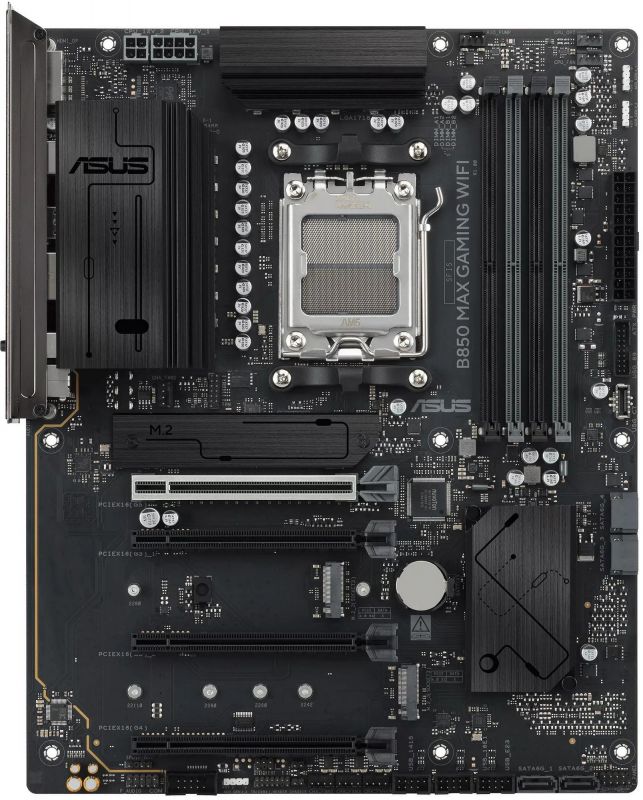 Материнcька плата ASUS B850 MAX GAMING WIFI sAM5 B850 4xDDR5 M.2 HDMI DP ATX