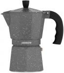 Гейзерна кавоварка ARDESTO Gemini Molise, 0.4л, 9 чашок, алюміній, сірий
