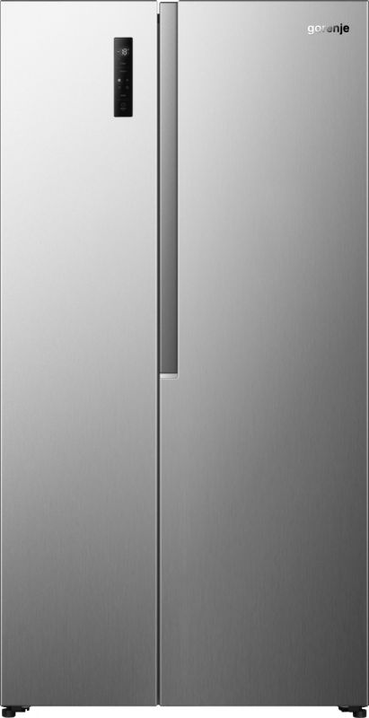 Холодильник SBS Gorenje, 179х62х91см, 2 двері, 347(197)л, А+, NF+, Інв., Зона св-ті, Зовн. Диспл, нерж