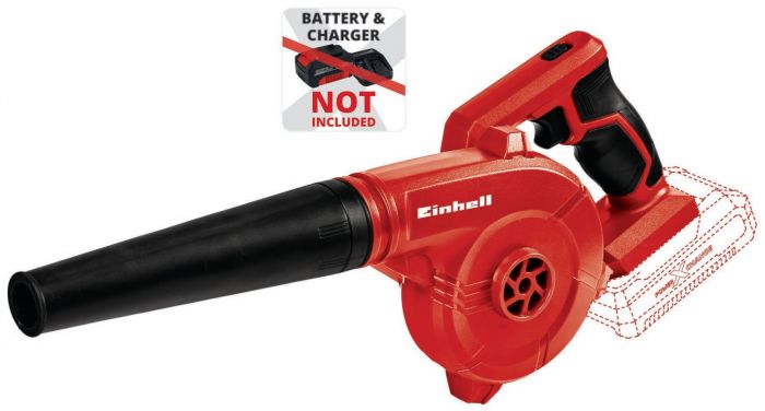 Повітродув акумуляторний Einhell TE-CB 18/180 Li - Solo 18В 180км/год 11500-15500об/хв 0.9кг без АКБ та ЗП