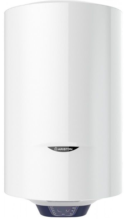 Водонагрівач електр. Ariston круглий BLU1 ECO PL DRY, 80л, 1,8кВт, сухий тен, ел. кер-ння, B, Італія, білий