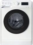 Пральна машина Indesit фронтальна, 6кг, 1000, D, 43см, дисплей, люк чорний, білий