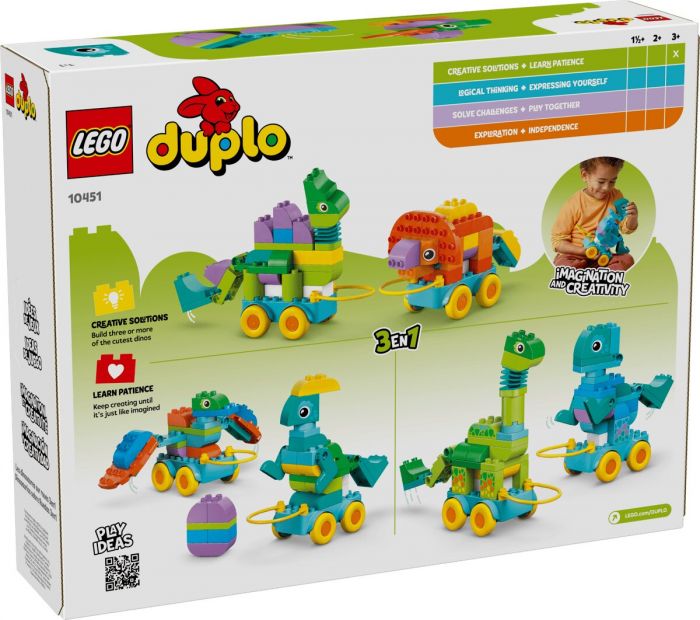 Конструктор LEGO DUPLO Town Динозаври на колесах 3в1