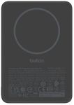 Акумулятор портативний літій-іонний Power Bank Belkin 10000мА·год, 20Вт PD/Qi2 7.5Вт, Slim Magnetic, чорний