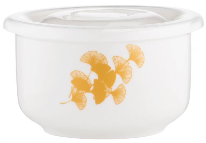 Салатник з кришкою ARDESTO Sunny day, 10см, порцеляна, білий