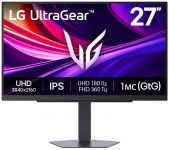 Монітор LG 27" 27G810A-B 2xHDMI, DP, USB, Audio, IPS, 3840x2160, 180/360Hz, 1ms, DCI-P3 95%, G-SYNC, FreeSync, Pivot, HDR400
