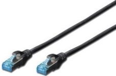Патч-корд DIGITUS CAT 5e SF-UTP, 2м, AWG 26/7, Cu, PVC, чорний