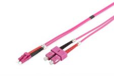 Патч-корд волоконно-оптичний DIGITUS LC/UPC-SC/UPC, 50/125, MM, OM4, duplex, 3м