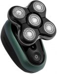 Бритва електр. для голови Remington роторна Ultimate Series RX7,  бритв.головок-5, Li-Ion, сух.+волог., тример, чорно-зелений
