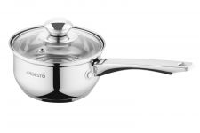 Ківш зі скляною кришкою ARDESTO Gemini Gourmet Spoleto, 1л, нержавіюча сталь