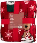 Плед ARDESTO Flannel 160х200см, 100% поліестер, веселі олені