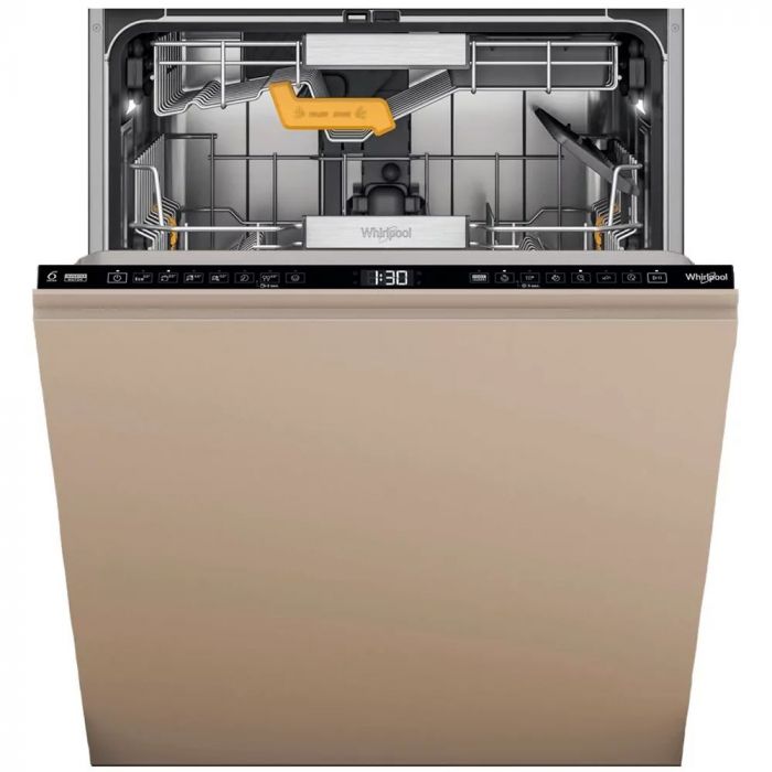 Посудомийна машина Whirlpool вбудована, 14компл., B, 60см, дисплей, 3й кошик, білий