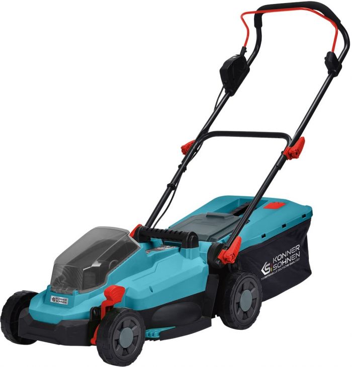 Газонокосарка акумуляторна Konner&Sohnen KS 33LM-20V 20В 33см 30л 25-75мм 14кг (без АКБ та ЗП)