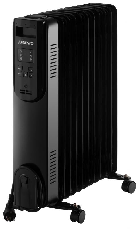 Обігрівач оливний ARDESTO OFH-E11X2 25м2, 2500Вт, електр. упр-ння, 11 секцій, пульт ДК, чорний