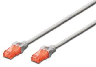 Патч-корд DIGITUS CAT 6 UTP, 1м, AWG 26/7, Cu, LSZH, сірий