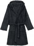 Халат жіночий ARDESTO Zigzag, розмір L/XL, 100% поліестер, сірий