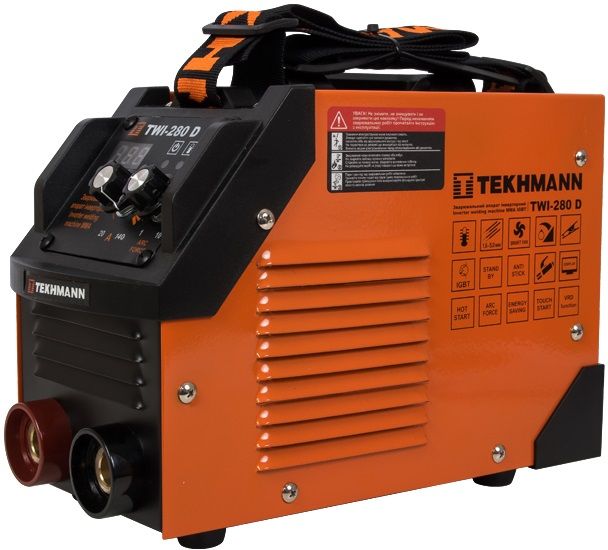 Зварювальний апарат інверторний Tekhmann TWI-280 D 140А 5.2кВт 170-270В форсування дуги 3кг