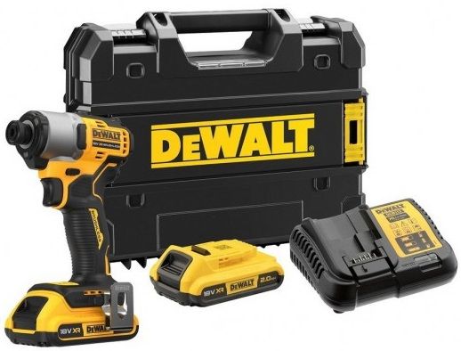 Шурупокрут ударний акумуляторний DeWalt XR Li-Ion 18В акб 2х2А·год 192Нм 3200об/хв 4200уд/хв кейс TSTAK, ЗП 0.88кг