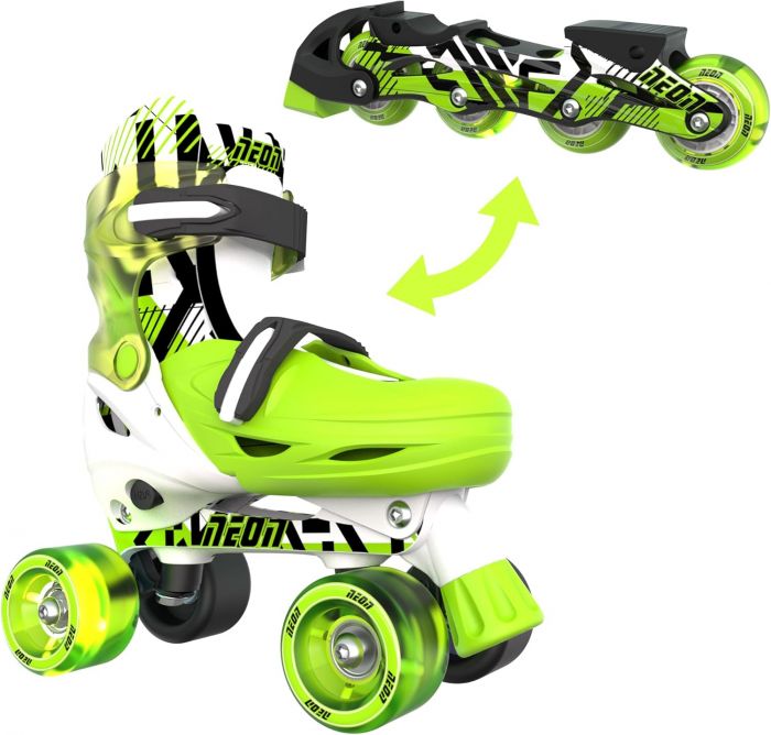 Роликові ковзани Neon Combo, розмір 34-37, зелений