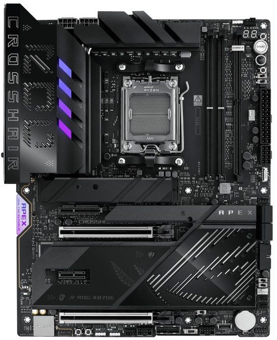 Материнcька плата ASUS ROG CROSSHAIR X870E APEX sAM5 X870E 4xDDR5 M.2 USB Type-C WiFi BT ATX