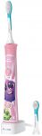 Щітка зубна електр. Philips, Sonicare For Kids, для дітей, 62т. колив/хв, насадок-2, Bluetooth, рожевий