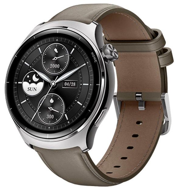 Смарт-годинник Mibro Lite 3 Pro 45мм, 1.32", 466x466, AMOLED, BT 5.3, GPS, 5 ATM, сірий хакі