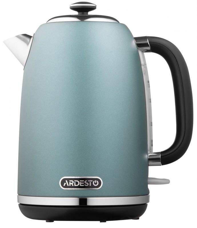 Електрочайник ARDESTO Mint Harmony 1.8л, Strix, метал, м'ятний матовий