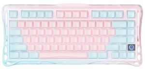 Клавіатура механічна GravaStar Mercury K1 Lite 80keys, GravaStar x BSUN Grey, BT/WL/USB, Lumen Rose