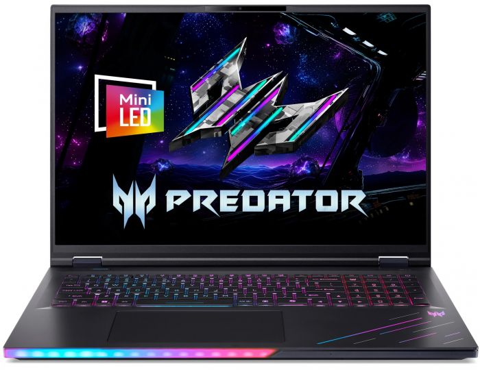 Ноутбук Acer Predator Helios 18 AI PH18-I71 18" WQXGA IPS, Intel U9-290HX, 32GB, F1TB, NVD5080-16, Win11, чорний